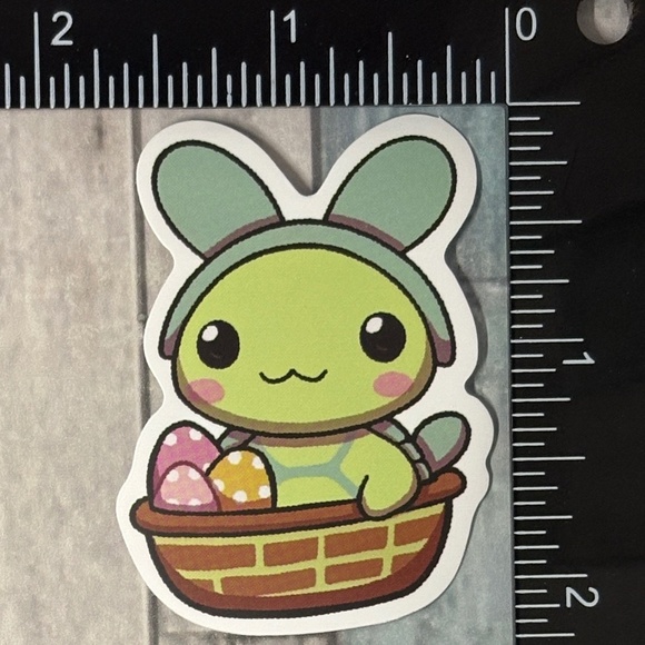 🌀10/$10🌀 Baby Turtle Reusable Waterproof Vinyl Sticker Decal - Picture 1 of 1